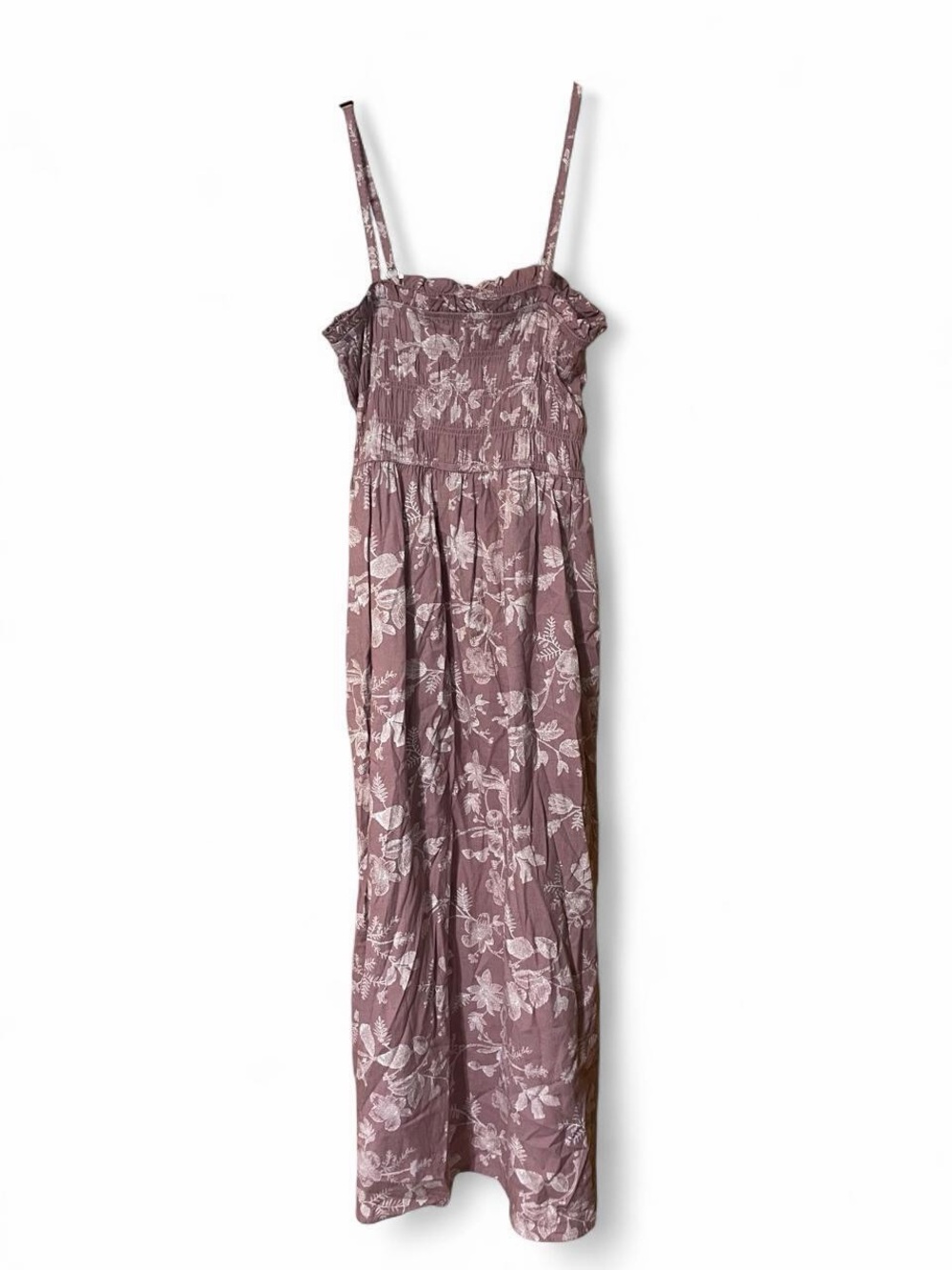 Universal Thread Mauve Floral Smocked Maxi Slip